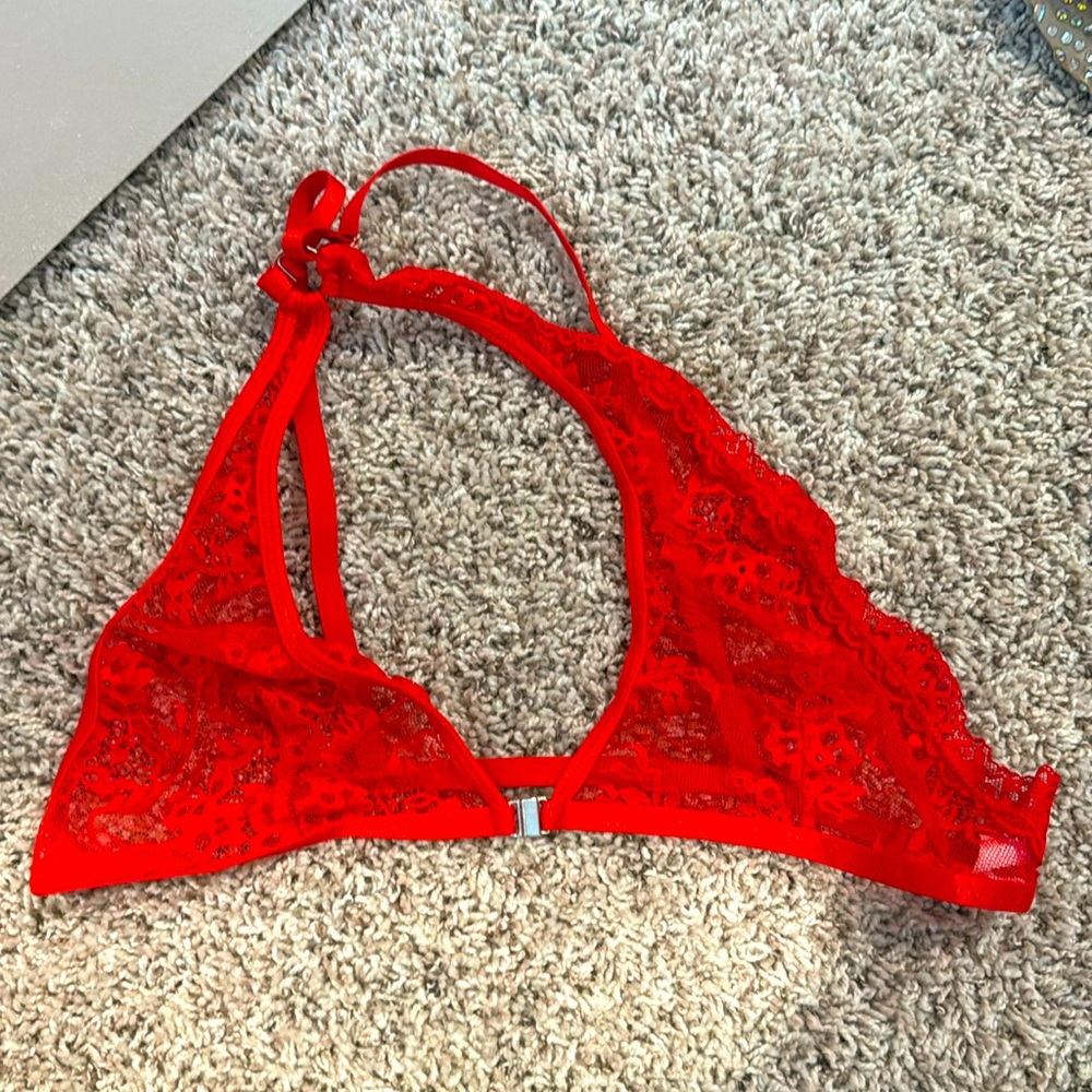 Red bralette